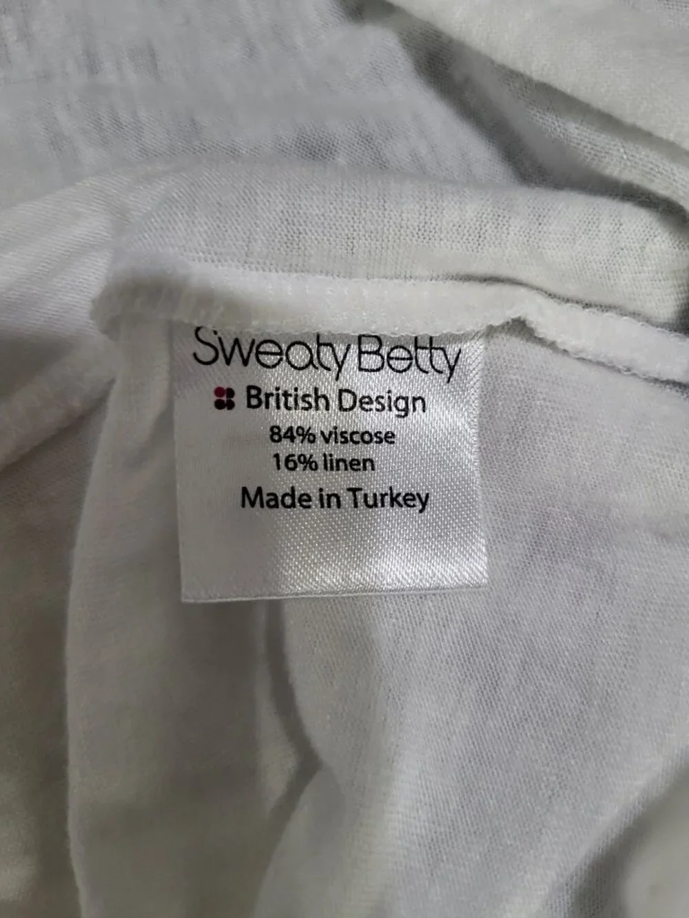 Sweaty Betty Women's LG Viscose Linen Blend Tank Top T Back Yoga Workout Boho - Picture 7 of 7